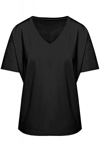 Dámske voľné tričko Patty - ČIERNE - Veľkosť: S, Farba: Čierna