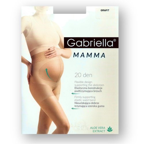 Tehotenské pančuchové nohavice 108 Mamma 20 den - Veľkosť: 2 (S), Farba: Béžová