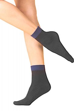 Silonkové ponožky Lia - ČIERNE