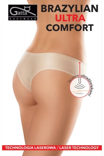 Brazílske bezšvové nohavičky Ultra comfort - Veľkosť: L, Farba: Béžová